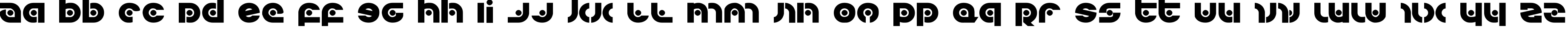 Пример написания английского алфавита шрифтом Kovacs Spot