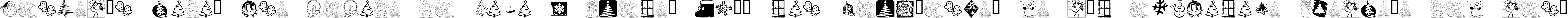 Пример написания шрифтом KR Christmas 2001 текста на испанском