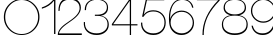 Пример написания цифр шрифтом Kravitz