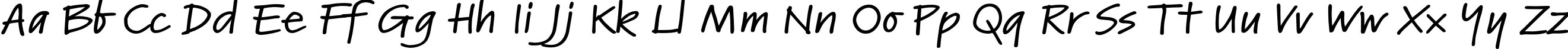 Пример написания английского алфавита шрифтом Kremlin Pro Expanded Demi