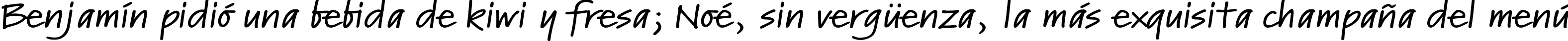 Пример написания шрифтом Kremlin Pro Expanded Demi текста на испанском
