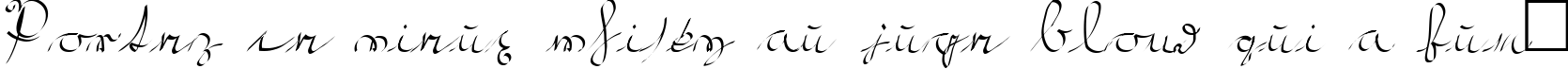 Пример написания шрифтом Kroeburn Regular текста на французском