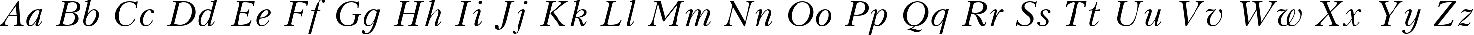 Пример написания английского алфавита шрифтом KudrashovCTT Italic