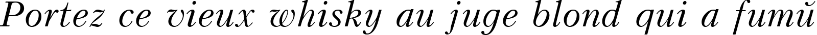 Пример написания шрифтом KudrashovCTT Italic текста на французском
