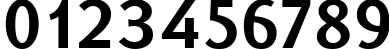 Пример написания цифр шрифтом KudrashovSansCTT