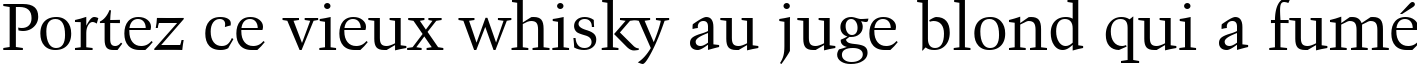 Пример написания шрифтом Kuenstler 480 BT текста на французском