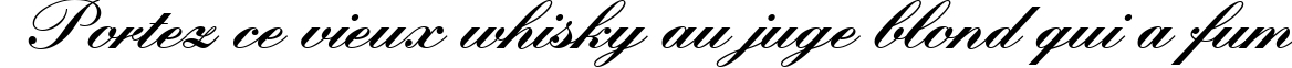 Пример написания шрифтом KunstlerschreibschDBol текста на французском