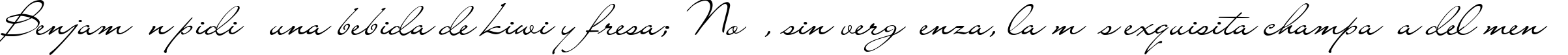 Пример написания шрифтом LainyDay текста на испанском