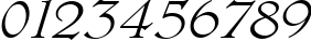 Пример написания цифр шрифтом Larisa script