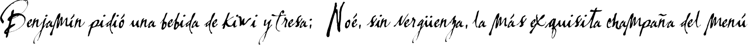 Пример написания шрифтом LassigueDMato текста на испанском