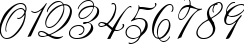 Пример написания цифр шрифтом Lastochka