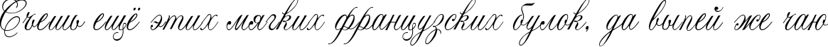 Пример написания шрифтом Lastochka текста на русском