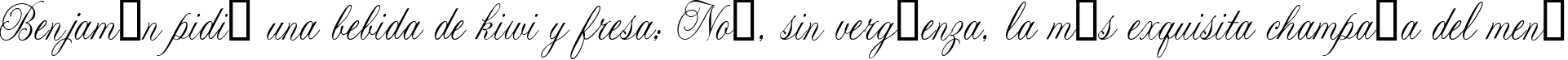 Пример написания шрифтом Lastochka текста на испанском
