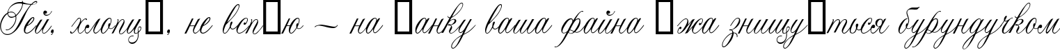 Пример написания шрифтом Lastochka текста на украинском