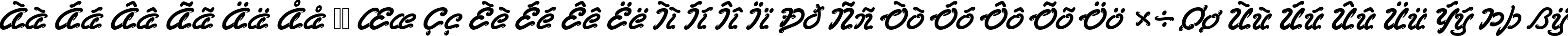 Пример написания русского алфавита шрифтом LasVegasD