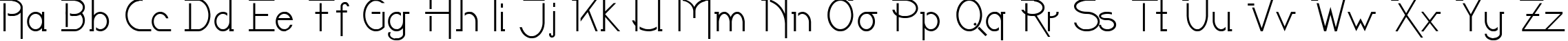 Пример написания английского алфавита шрифтом LateNite