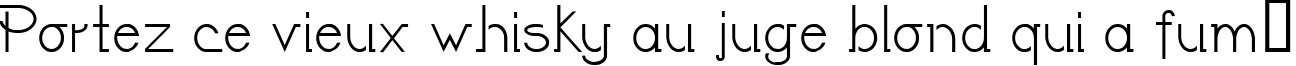 Пример написания шрифтом LateNite текста на французском