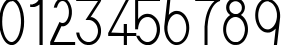 Пример написания цифр шрифтом LateNite