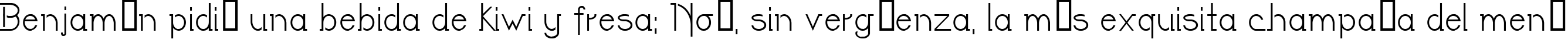 Пример написания шрифтом LateNite текста на испанском