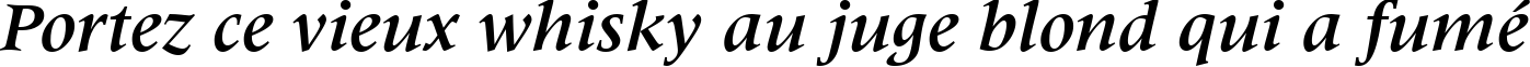 Пример написания шрифтом Latin 725 Bold Italic BT текста на французском