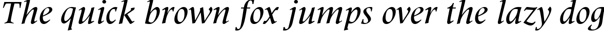 Пример написания шрифтом Medium Italic текста на английском