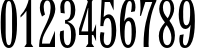 Пример написания цифр шрифтом LatinExtraCnd TYGRA