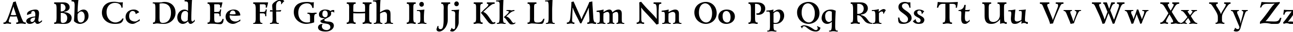Пример написания английского алфавита шрифтом Lazurski Bold Cyrillic