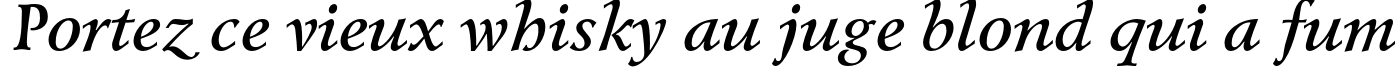 Пример написания шрифтом LazurskiC Bold Italic текста на французском