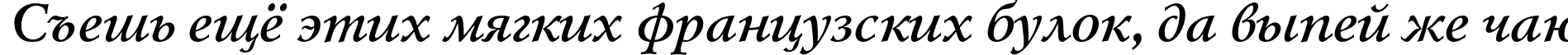 Пример написания шрифтом LazurskiC Bold Italic текста на русском
