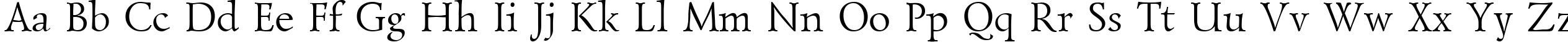 Пример написания английского алфавита шрифтом LazurskiCTT