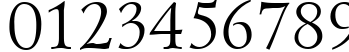 Пример написания цифр шрифтом LazurskiCTT