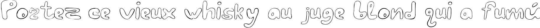 Пример написания шрифтом LC Blowzy текста на французском