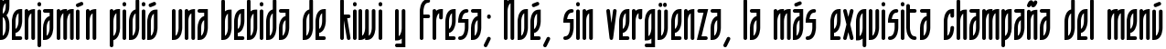 Пример написания шрифтом Leaflet-Regular текста на испанском