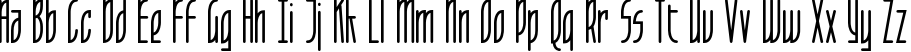 Пример написания английского алфавита шрифтом LeafletLight