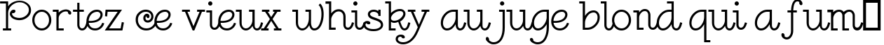 Пример написания шрифтом Leokadia Deco текста на французском