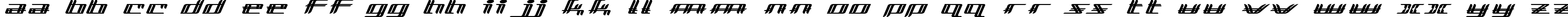 Пример написания английского алфавита шрифтом Lewinsky