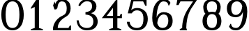 Пример написания цифр шрифтом Lezvie KK