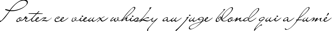 Пример написания шрифтом Liana текста на французском