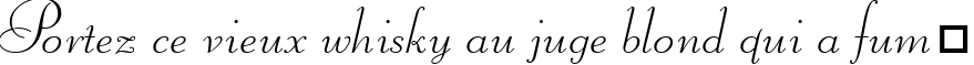 Пример написания шрифтом Liberty TL текста на французском