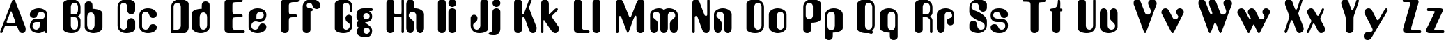 Пример написания английского алфавита шрифтом LidaDi