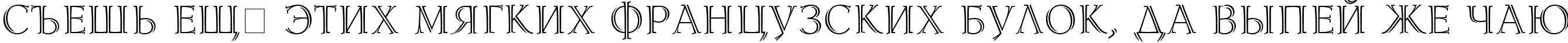 Пример написания шрифтом Lidia Cyr текста на русском