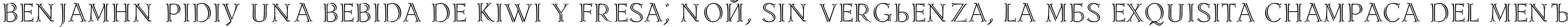 Пример написания шрифтом Lidia Medium текста на испанском