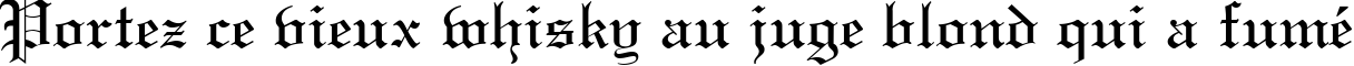 Пример написания шрифтом Lincoln Plain:001.003 текста на французском