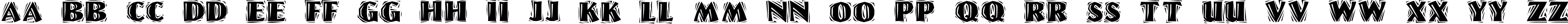 Пример написания английского алфавита шрифтом LinoLetterCutRagged