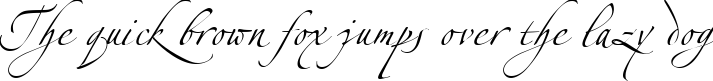Пример написания шрифтом Two текста на английском