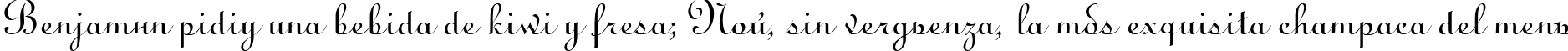 Пример написания шрифтом Linus текста на испанском
