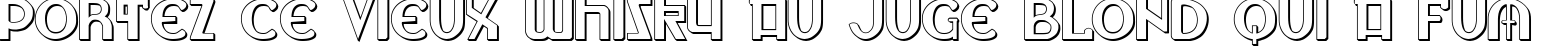Пример написания шрифтом Lionheart Shadow текста на французском