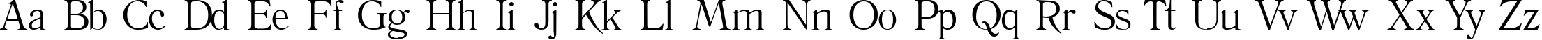 Пример написания английского алфавита шрифтом Literature