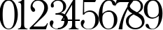 Пример написания цифр шрифтом Literature