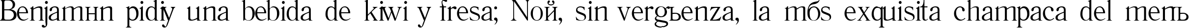 Пример написания шрифтом Literature текста на испанском